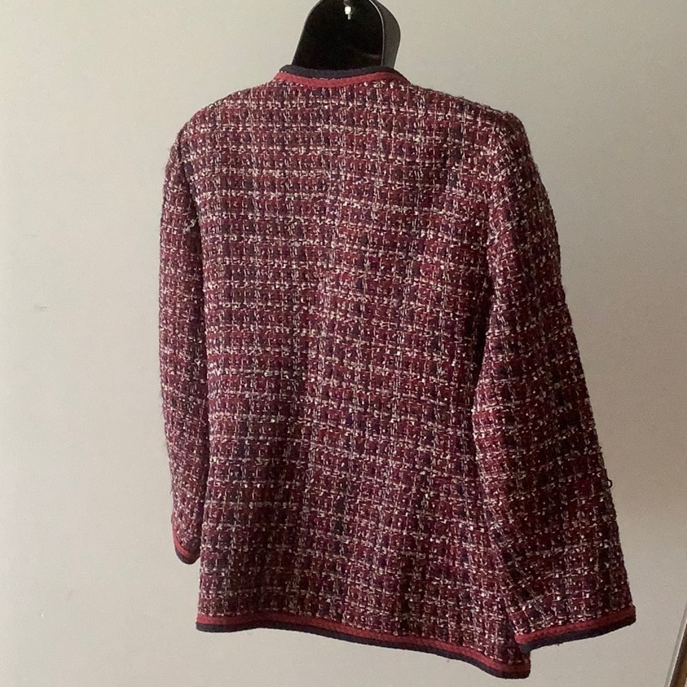 Talbots Tweed Blazer with Gold Buttons and Pockets Size 8 - Picture 9 of 14
